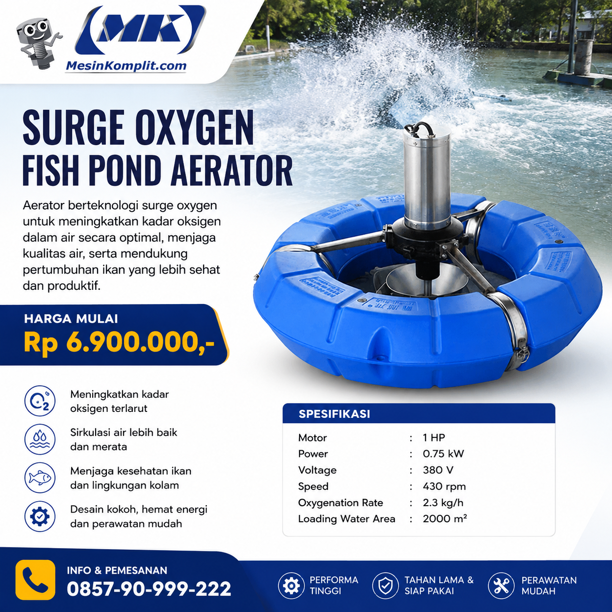 Pompa Aerator Vertikal (M...